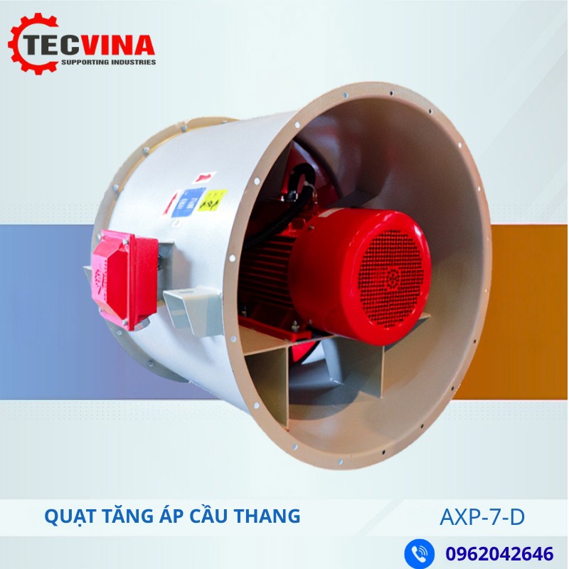 Quạt hướng trục tăng áp cầu thang AXP-7-D